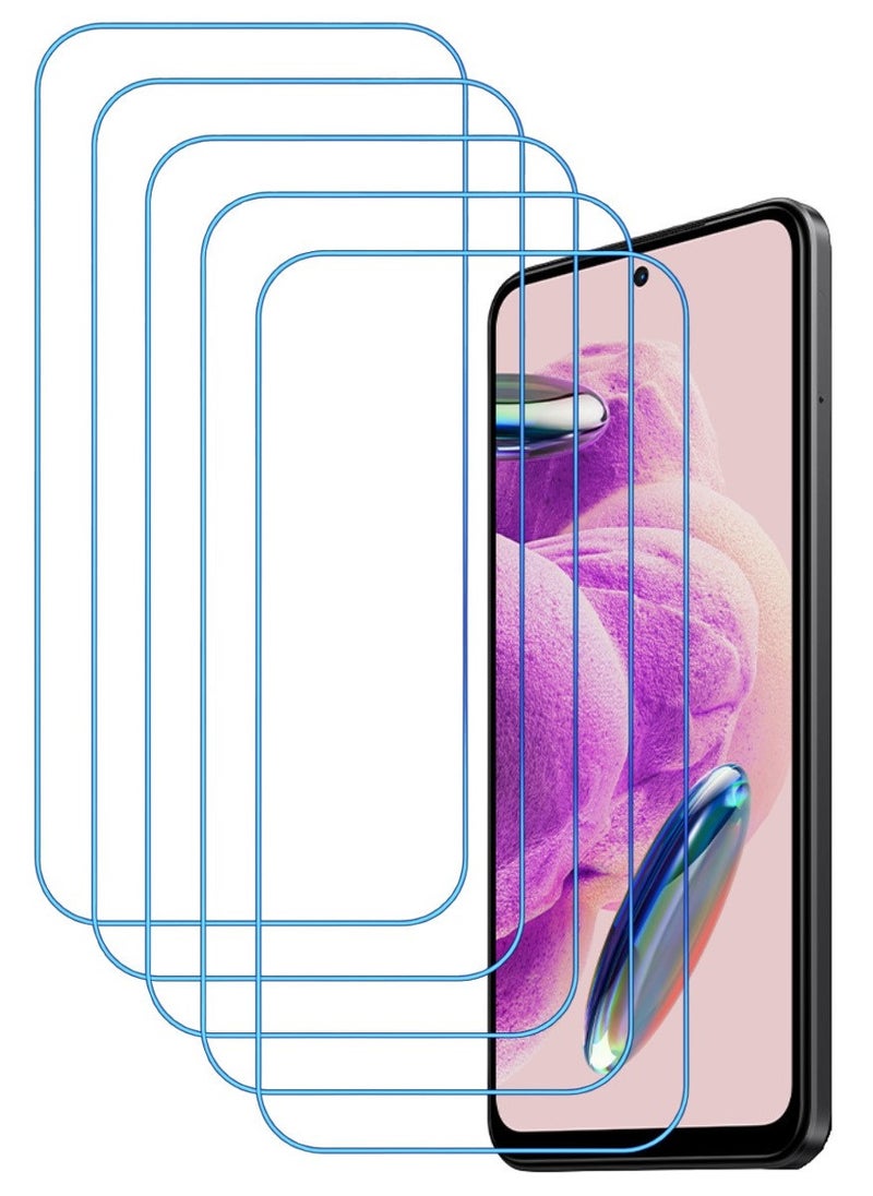 ACLIX 5 Pieces Antistatic ESD Dustproof Premium Quality High Definition Clear Tempered Glass Screen Protector Designed For Xiaomi Redmi Note 12S - Image 1