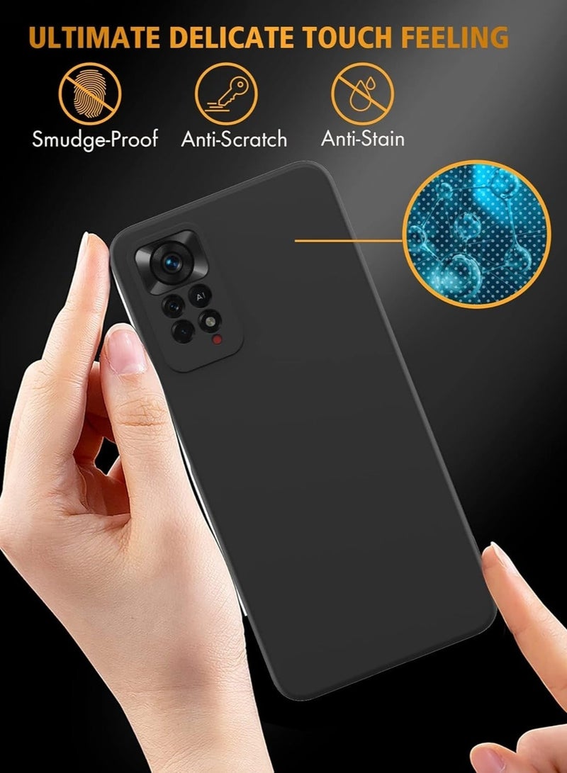 MUNTAQI Redmi Note 11 Pro 5G Case - Soft Silicone New Material, Slim Anti-Drop Full Body Camera Protective Cover - Image 3