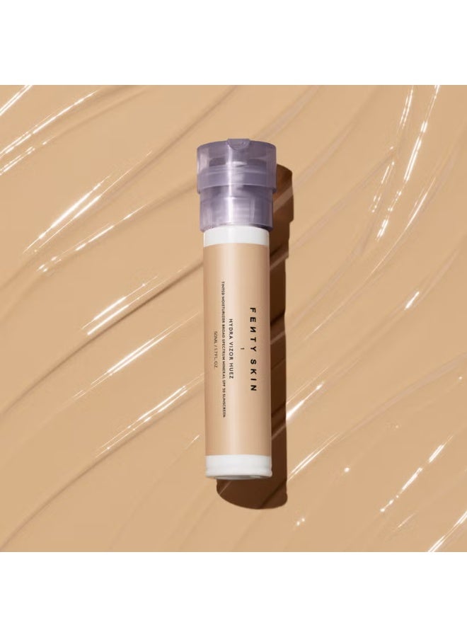Fenty Skin Hydra Vizor Huez Tinted Moisturiser Broad Spectrum Mineral SPF 30 Sunscreen - Shade 1 - Image 1
