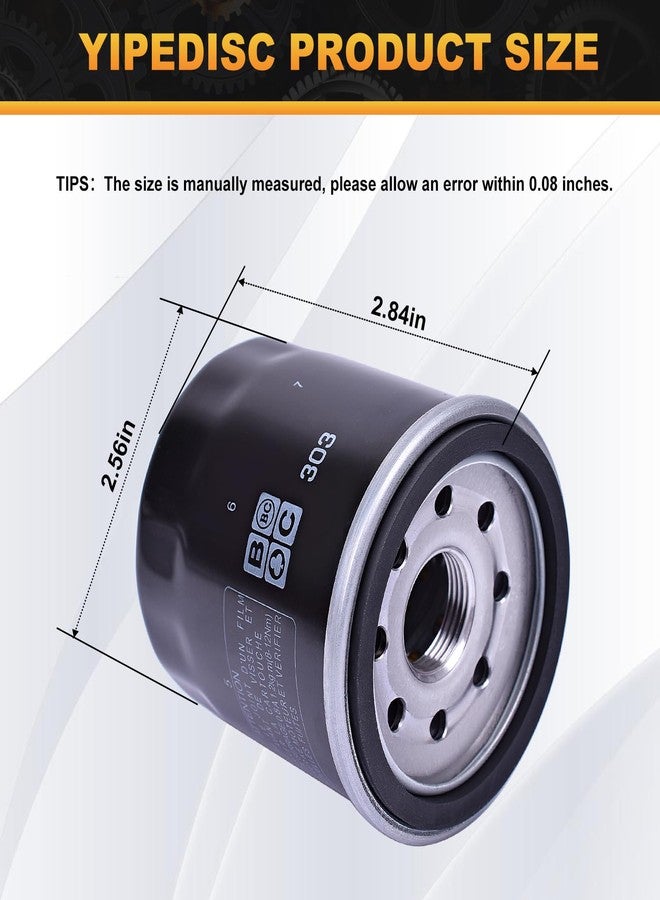 YIPEDISC Oil filter 16097-0008 Fit for Kawasaki Ninja 500 650 750 1000 ZX4R ZX6R ZX6RR ZX10R Z500 for Versys-X 300 for Versys 650 for Eliminator 450 W800 for Vulcan-S for Vulcan 900 1700 - Image 2