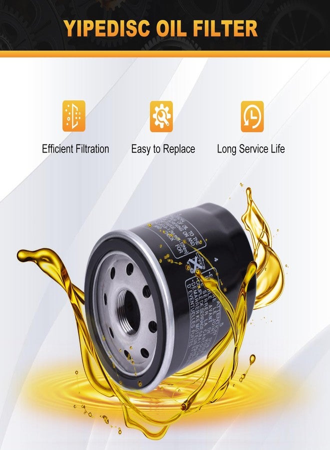 YIPEDISC Oil filter 16097-0008 Fit for Kawasaki Ninja 500 650 750 1000 ZX4R ZX6R ZX6RR ZX10R Z500 for Versys-X 300 for Versys 650 for Eliminator 450 W800 for Vulcan-S for Vulcan 900 1700 - Image 5