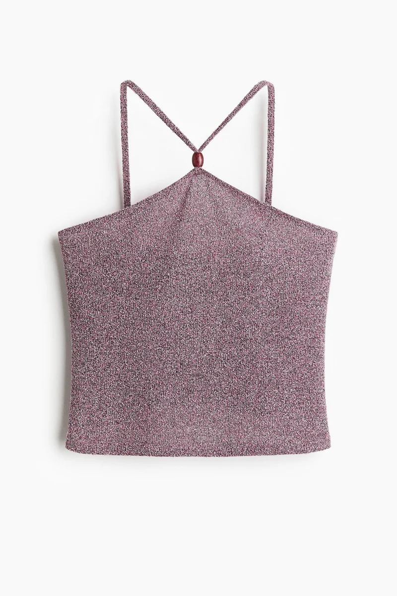 H&M Knitted strappy top