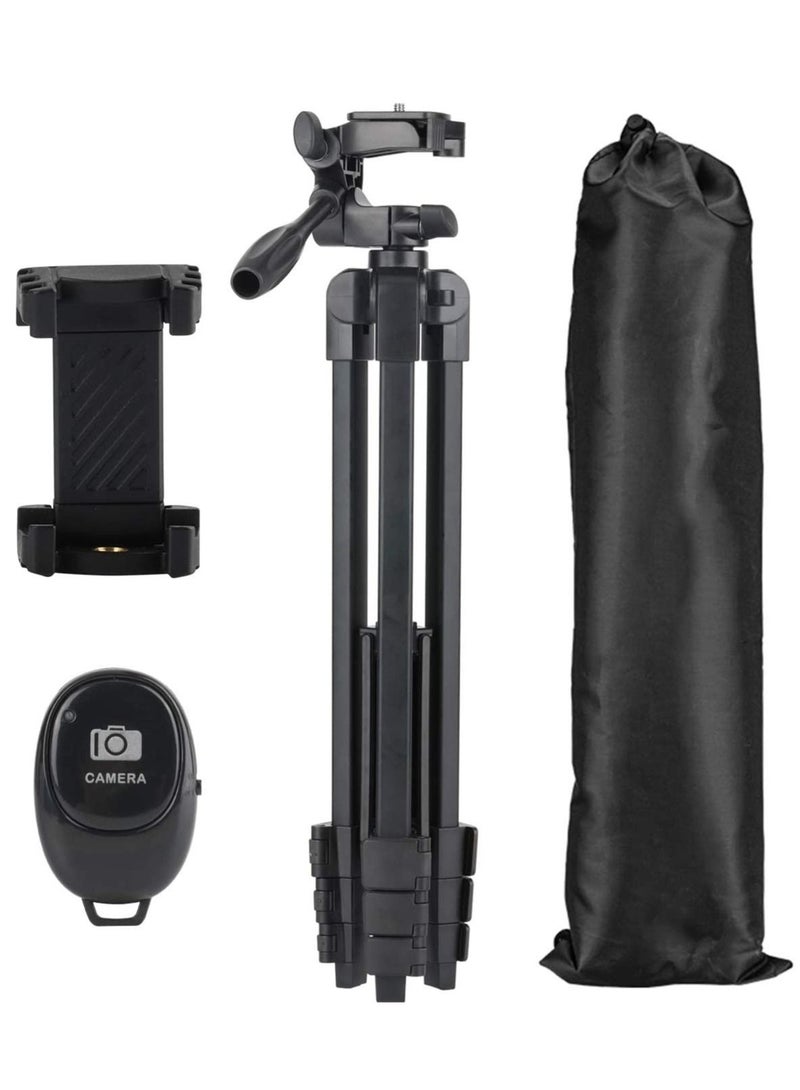 Flexible Tripod, Eocean 136cm Extendable Phone Tripod Stand with Carry Bag,Cell Phone Tripod with Wireless Remote,Universal Tripod for Video Selfie,iPhone Tripod Stand Travel Camera Tripod  - Image 4
