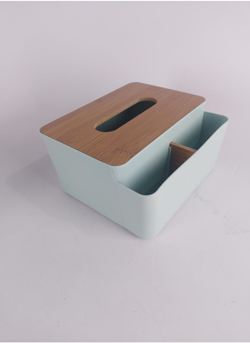Generic Multifunctional Tissue Box Holder with Facial Tissue Storage Box for Dining Room, Kitchen, Home Decor  - Image 4