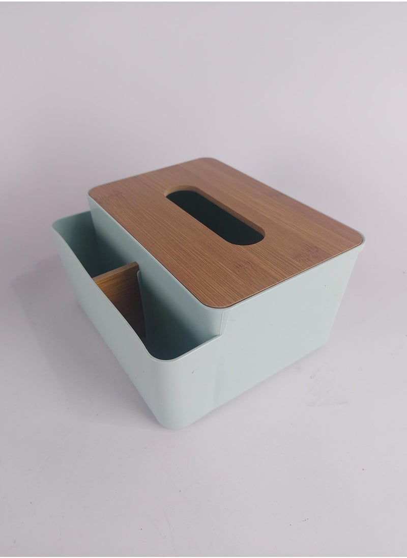 Generic Multifunctional Tissue Box Holder with Facial Tissue Storage Box for Dining Room, Kitchen, Home Decor  - Image 5