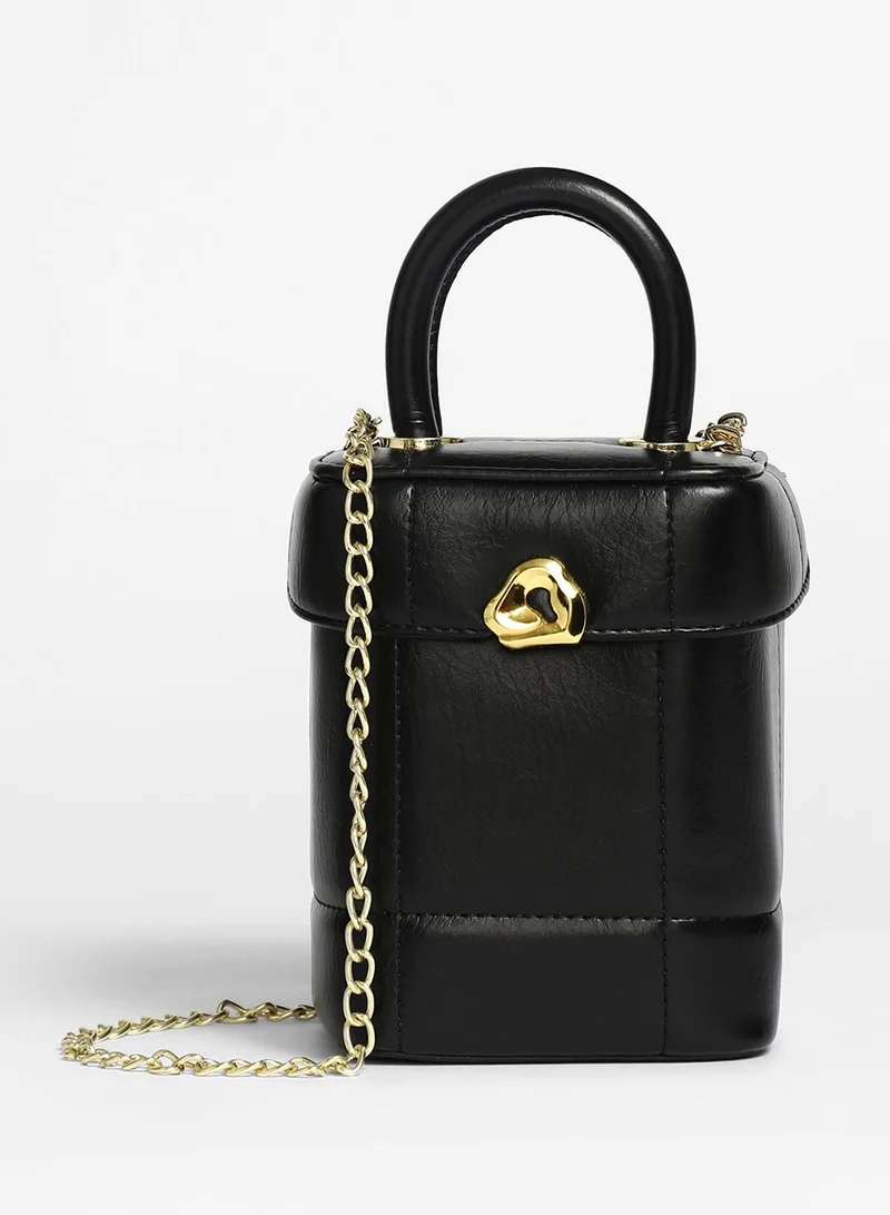 Haute Sauce Dented Buckle Bucket Bag