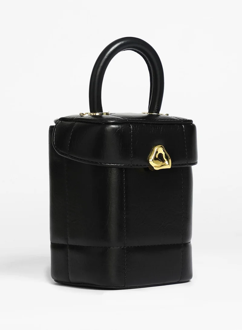 Haute Sauce Dented Buckle Bucket Bag
