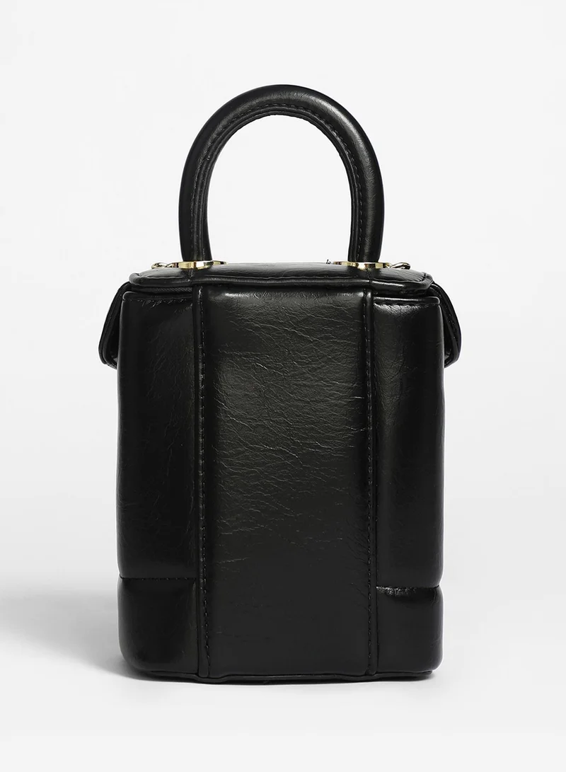Haute Sauce Dented Buckle Bucket Bag