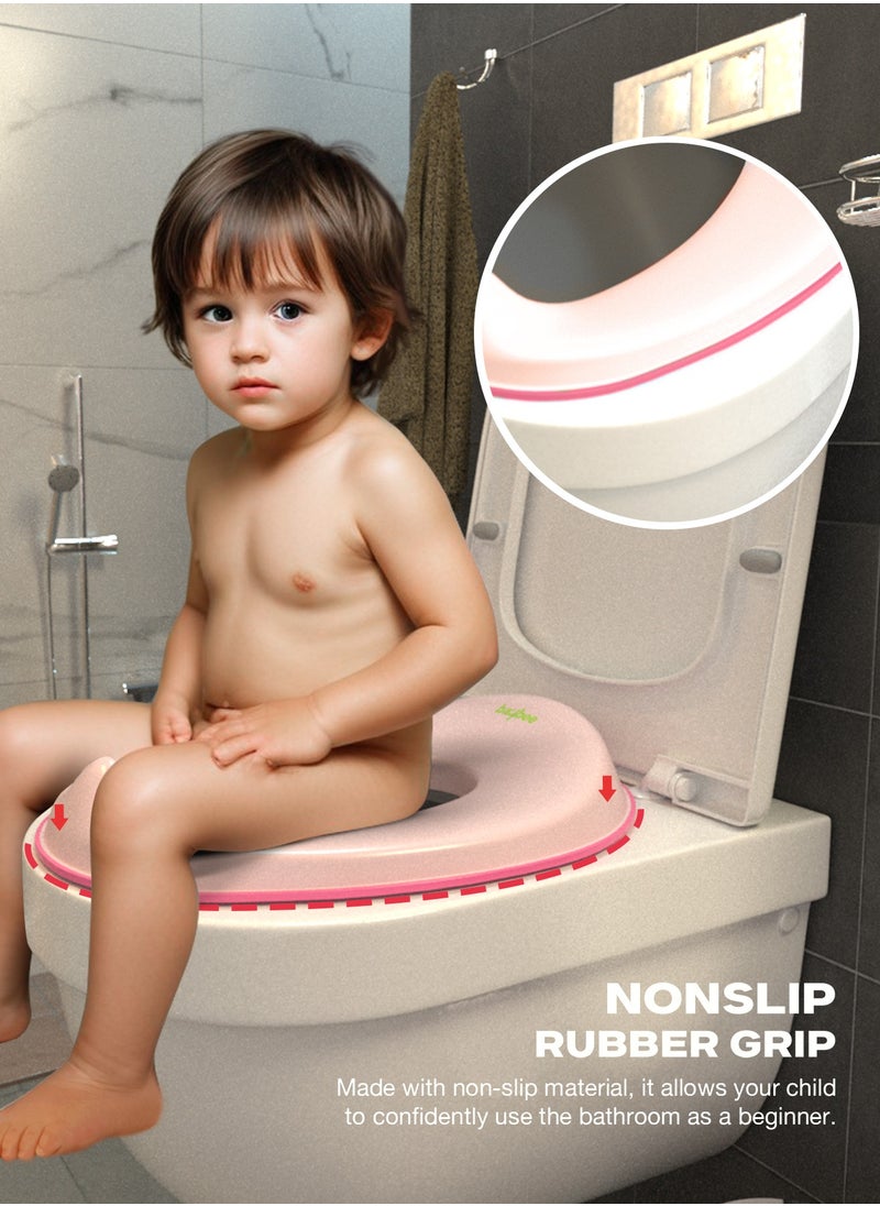 BAYBEE Baybee Citrea Potty Training Seat for Kids, Portable Potty Seat Chair for Baby Western Toilet Trainer Seat with Anti Slip Strip, Kids Toilet Seat for New Born Babies 1 to 5 Years Boys Girls  - Image 5