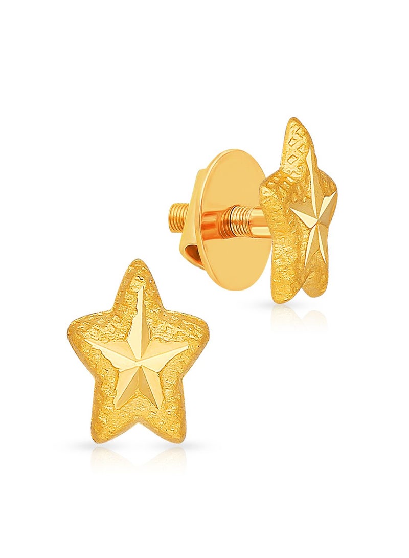 Malabar Gold and Diamonds 22 Karat 916 Purity Studs Gold Earrings ERZNS40608Y - Image 1