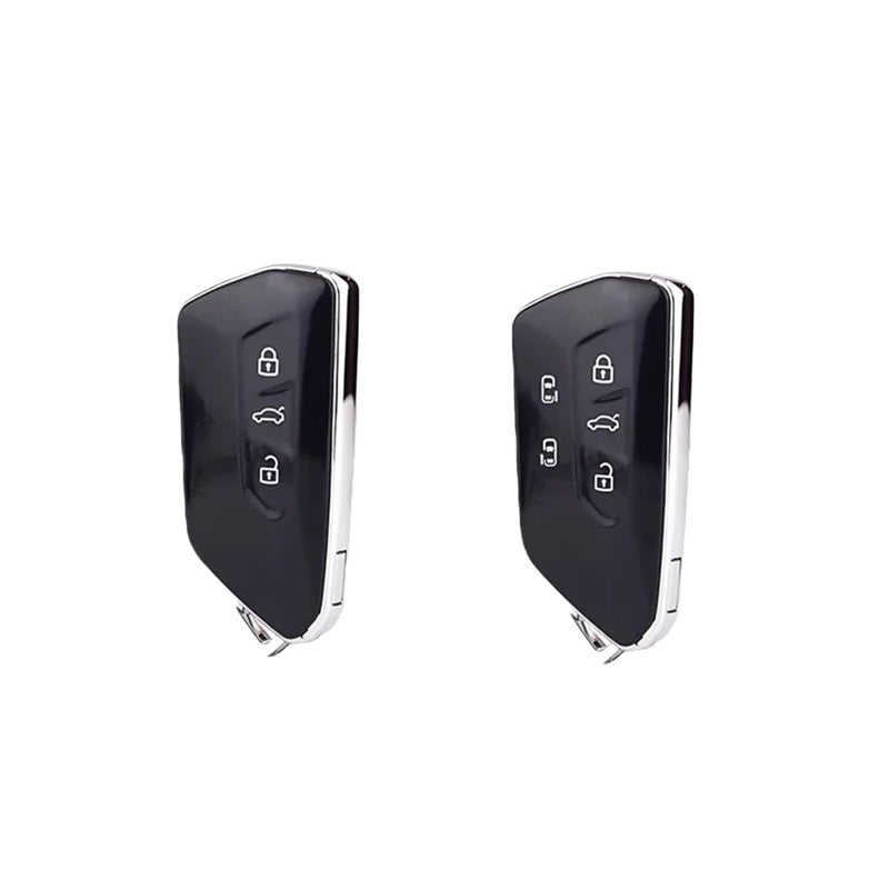 Black Car Remote Key Case Keychain Cover Compatible For Skoda Octavia Seat Leon VW Golf 8 - Image 3