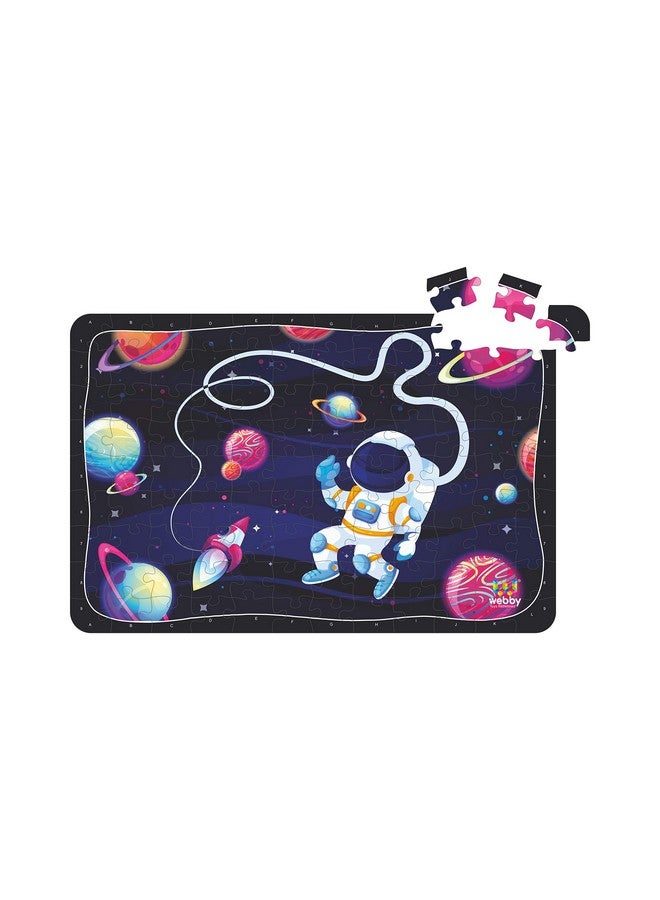 Webby Astronaut in Outer Space Wooden Jigsaw Puzzle, 108 Pieces - Image 3