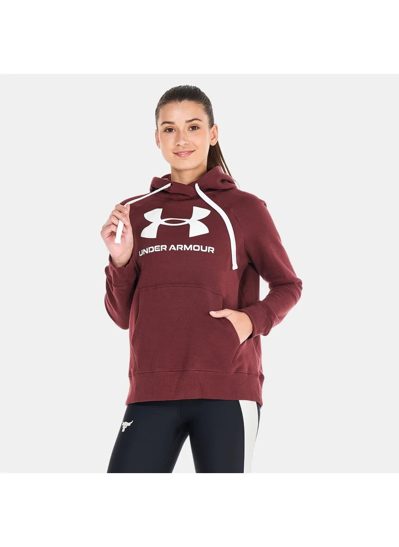 اندر ارمور Women's UA Rival Fleece Logo Hoodie