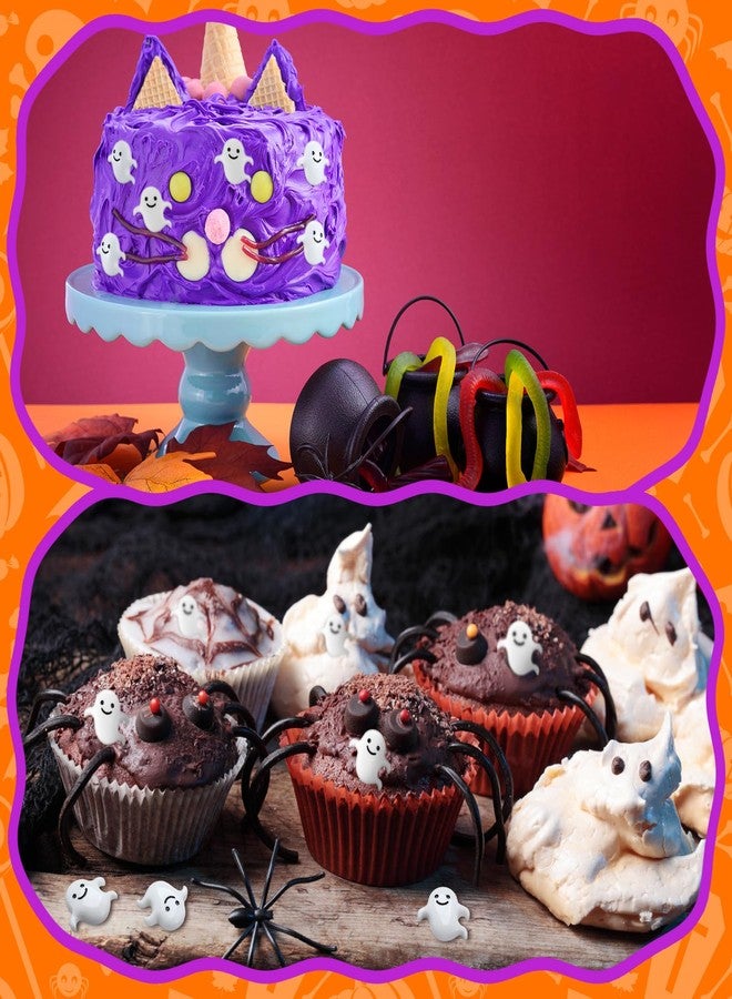 Giegxin 60 Pcs Halloween Miniatures Ghost Charms Flatback Mini Ghost Decoration Small Artificial Halloween DIY Craft for Party Dollhouse Hair Clips Vase Fillers Accessories(White,1.1inch) - Image 3