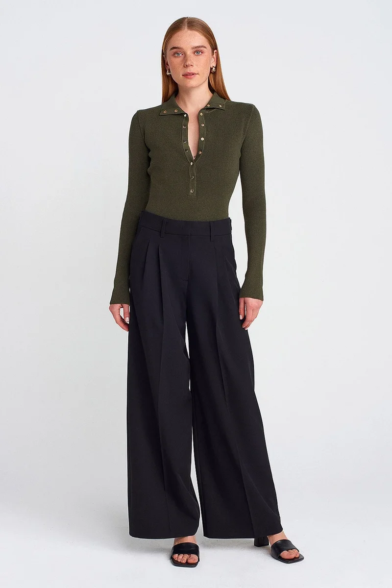 Dilvin Khaki Green DILVIN Women's Sweater for Women | Best Price UAE