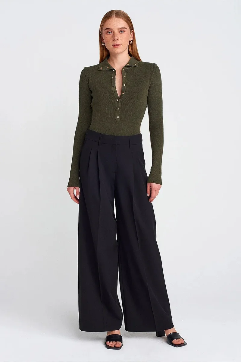 Dilvin Khaki Green DILVIN Women's Sweater for Women | Best Price UAE