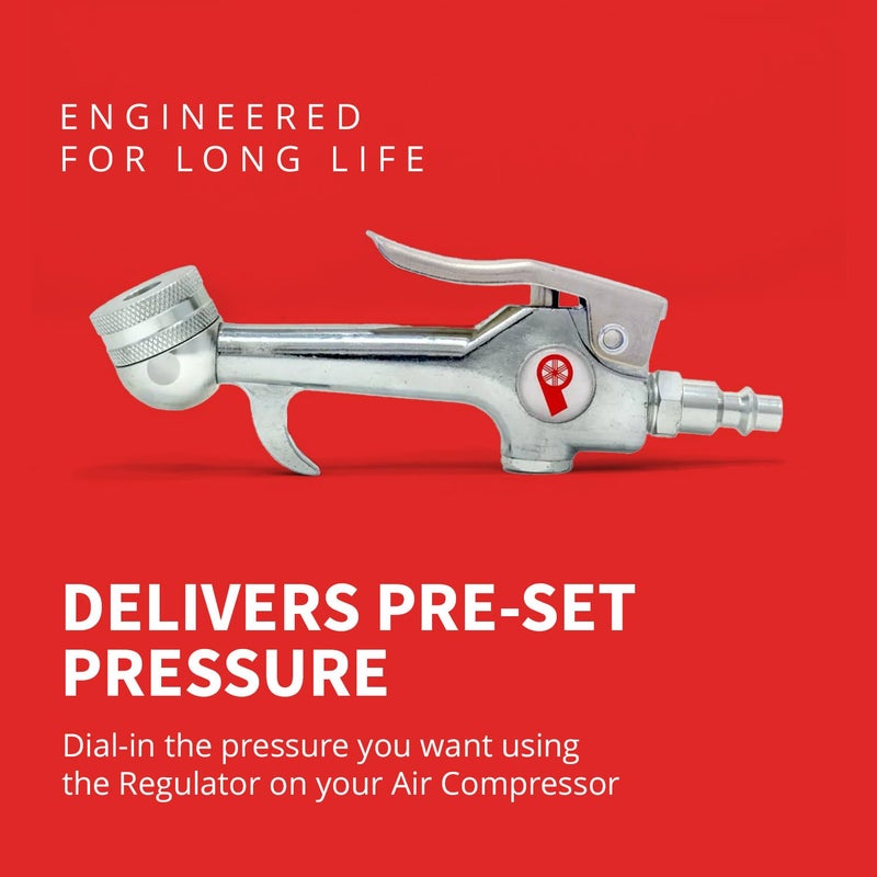 Prestacycle Prestaflator Mini, Bike Tire Inflator Head, Bicycle Air Pump Valve Presta Push-to-Inflate Tool for Air Compressor Lines, Presta Tire Inflator Head with Easy One-Hand Operation - Image 3