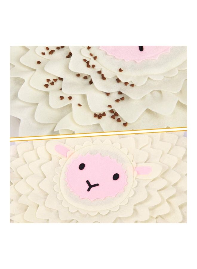NIBEMINENT Pet Snuffle Feeding Mat White/Pink - Image 2