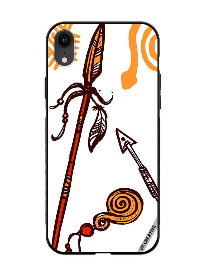 VR CREATIVE Protective Case Cover For Apple iPhone XR African Spear Design Multicolour - Image 1