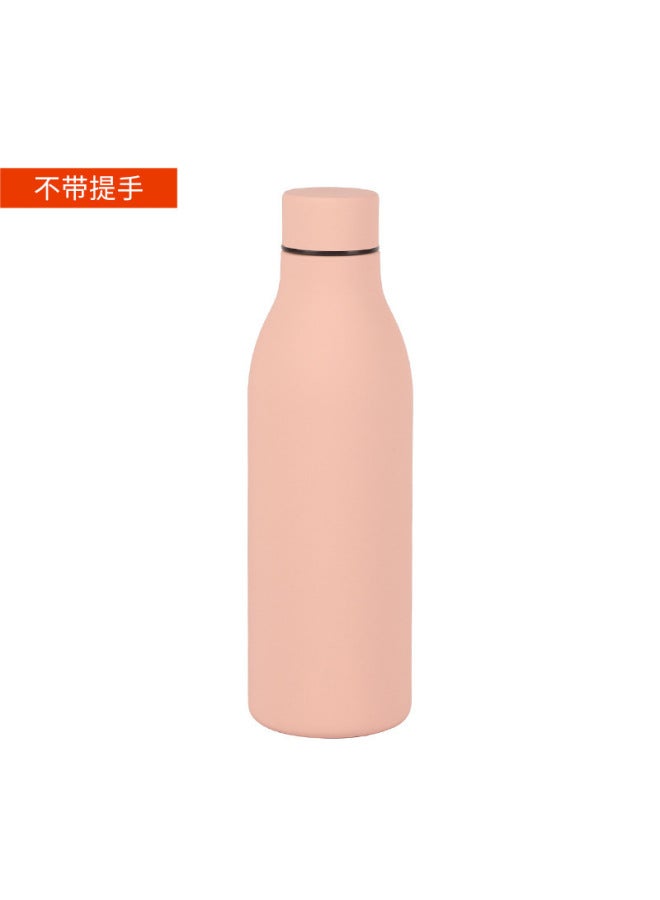 New Dopamine Large-capacity Small-mouth Bottle Double-layer Vacuum Stainless Steel Thermos Cup Outdoor Portable Hand-held Tumbler