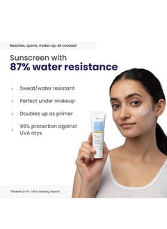RE' EQUIL Ultra Matte Dry Touch Sunscreen | Matte Finish Sunscreen For All Skin Types | Water & Sweat Resistant With Spf 50 Pa++++ | No White Cast, Non-Greasy & Non-Comedogenic Sunscreen | 50G  - Image 4