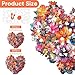 Mys Aurora Puzzles for Adults Heart Flower Wooden Puzzles 300 Pieces Unique Shaped Jigsaw Puzzles Birthday Gifts for Mom Adults and Kids Fun Challenge Family Game 126 x 122 Inch - Image 4