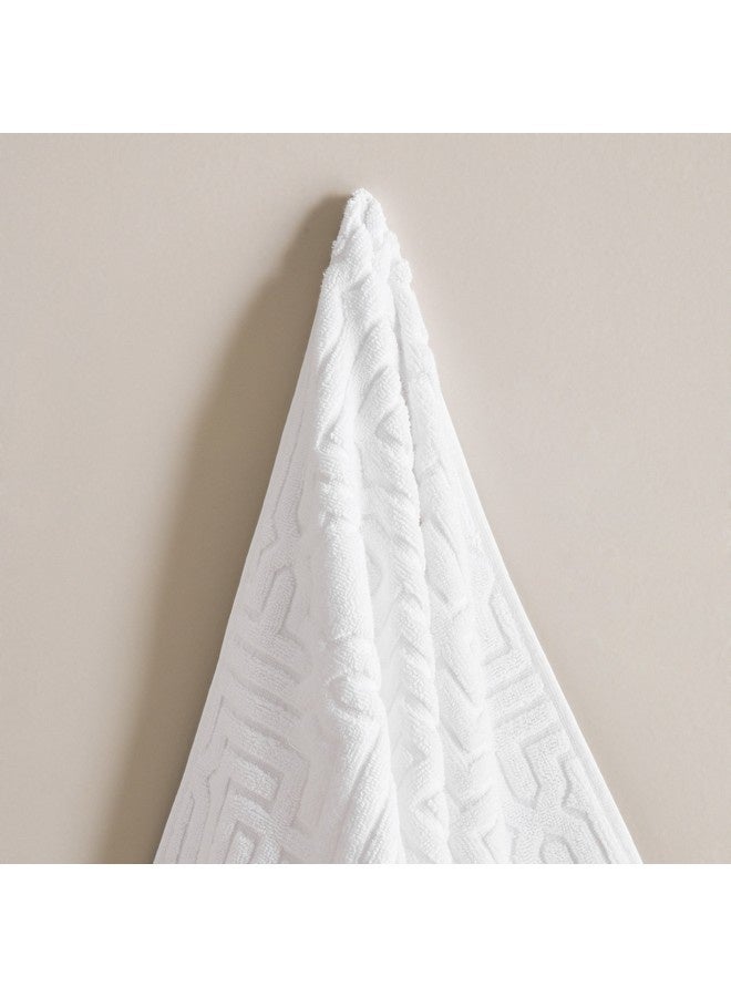 Home Box Skyline Mirage Lurex Patterned Cotton Bath Sheet 150 x 80 cm  - Image 2
