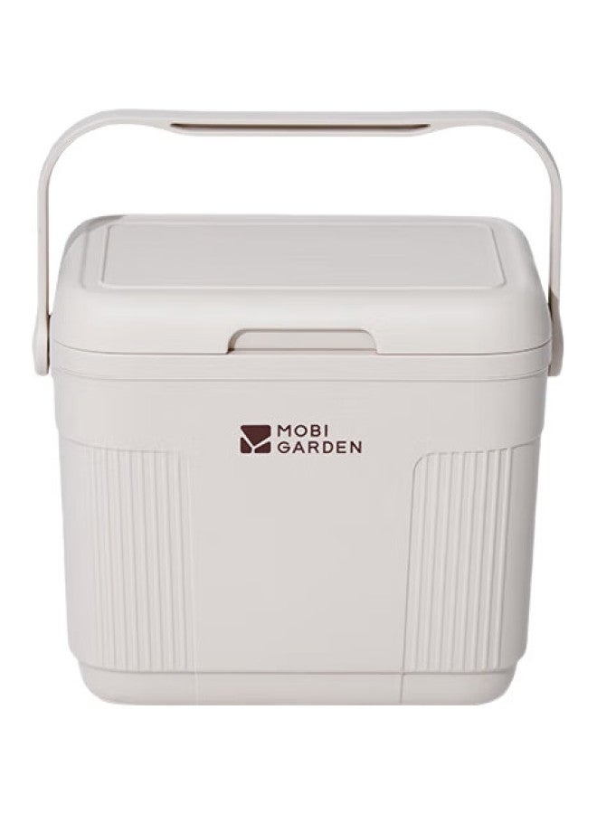 MOBIGARDEN Insulated Cooler Box, Outdoor Camping Large Capacity Storage Container, Frost-Proof 10L Nx24684004, Moonlight White - Image 1