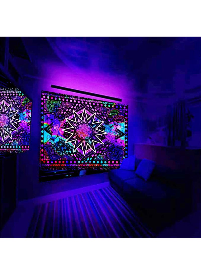 Y&D Wall Purple Light Decorative Cloth Hanging Cloth Tapestries Room Background Cloth Tapestries Wall Hanging-LS-FGD0595*73cm - Image 2