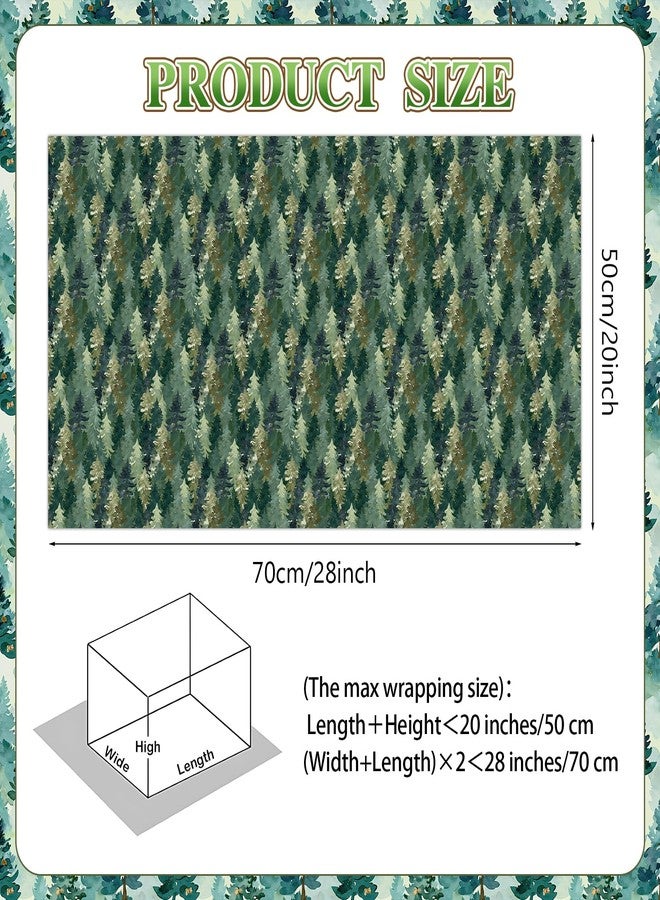 Pineraap Forest Wrapping Paper 12 Sheets Watercolor Mushroom and Woodland Theme Gift Wrap for Nature Lovers, Rustic Parties, DIY Craft, 20"×28" - Image 3