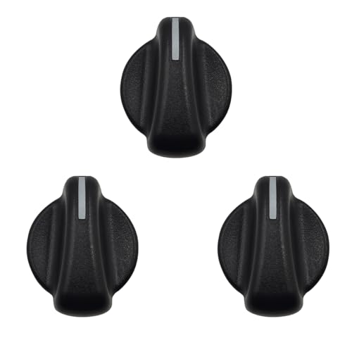 LXROAR01 3PCS AC Heater Switch Control Knob Compatible with Jeep Wrangler 1999-2006 Year, for Dodge Ram 1500 2500 3500 1998-2003 Year, for 05011218AC 5011218AC - Image 1