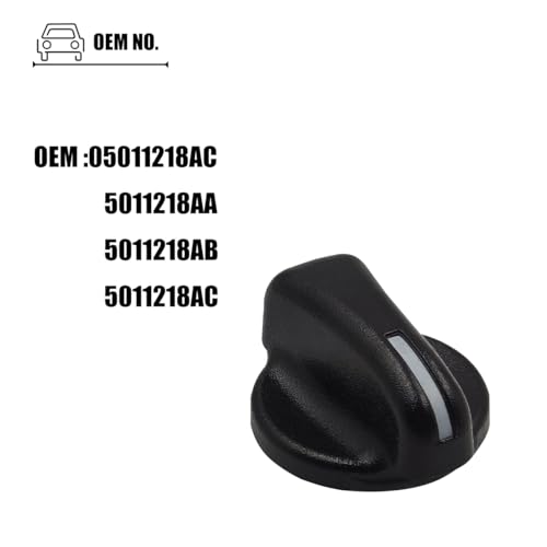 LXROAR01 3PCS AC Heater Switch Control Knob Compatible with Jeep Wrangler 1999-2006 Year, for Dodge Ram 1500 2500 3500 1998-2003 Year, for 05011218AC 5011218AC - Image 4