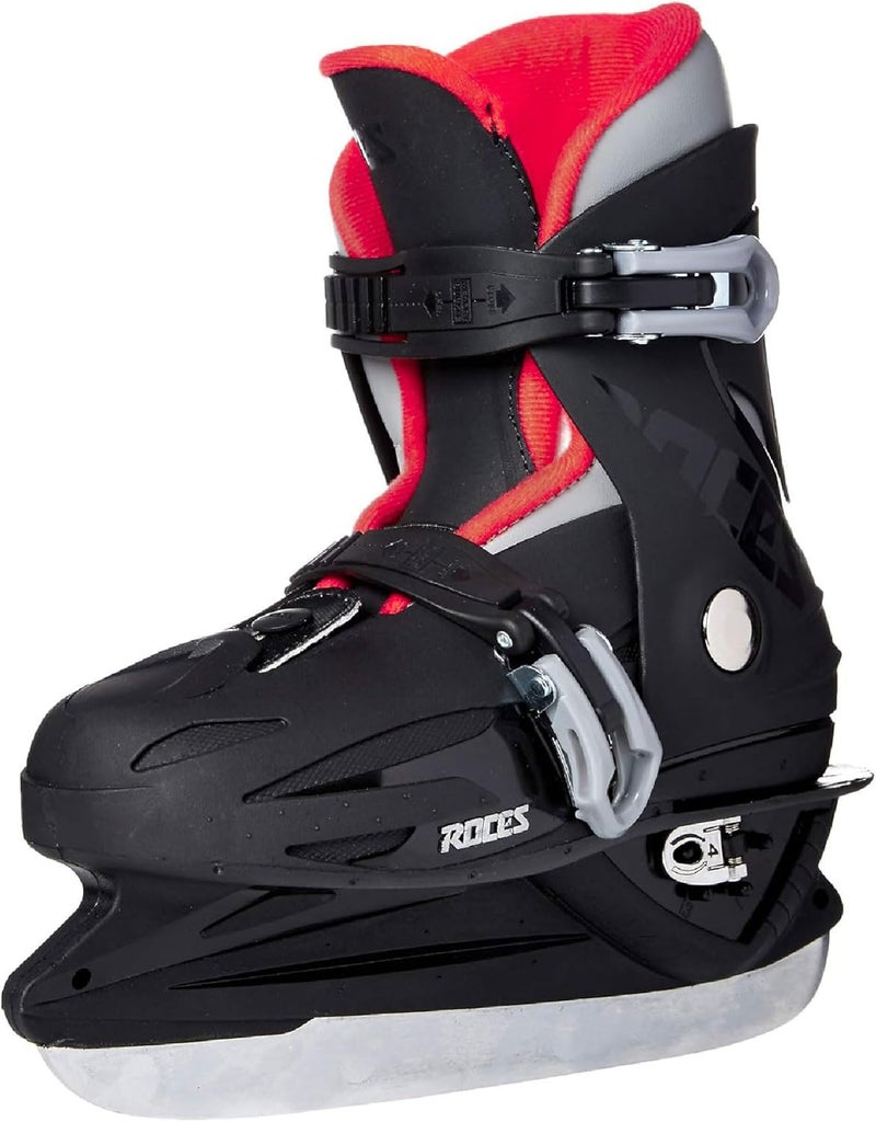 ROCES Kid's Unisex Children MCK II Adjustable Carbon Steel Hockey Blade Ice Skates with Two Micrometric Memory Buckles Closure - Image 1