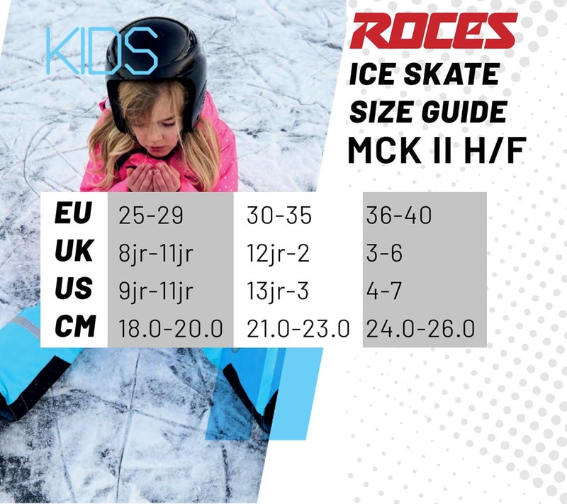 ROCES Kid's Unisex Children MCK II Adjustable Carbon Steel Hockey Blade Ice Skates with Two Micrometric Memory Buckles Closure - Image 5
