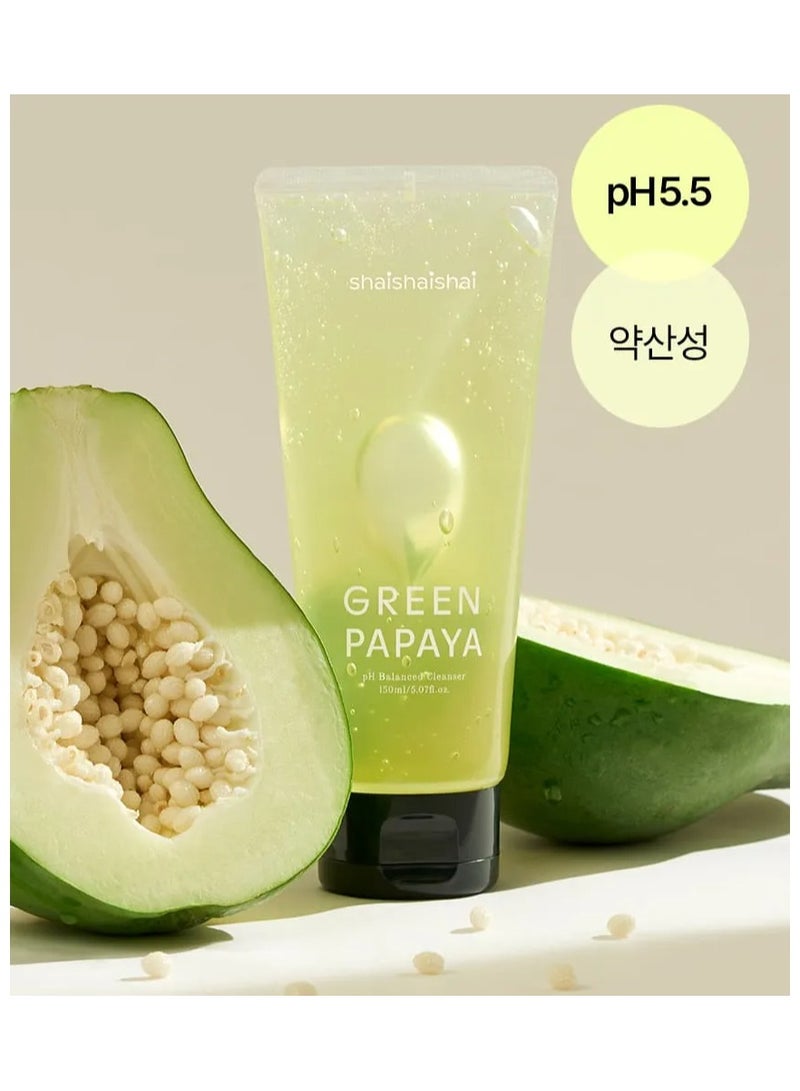 Shaishaishai GREEN PAPAYA pH Balanced Cleanser - Image 1