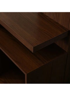DANUBE HOME Lugo TV Cabinet For Up To 55 Inches TV Entertainment Modern Design Wall Unit Furniture Wooden TV Stand Made in Brazil TV Unit Rack 136x53.5x179.7 cm Walnut And Off White  - Image 4