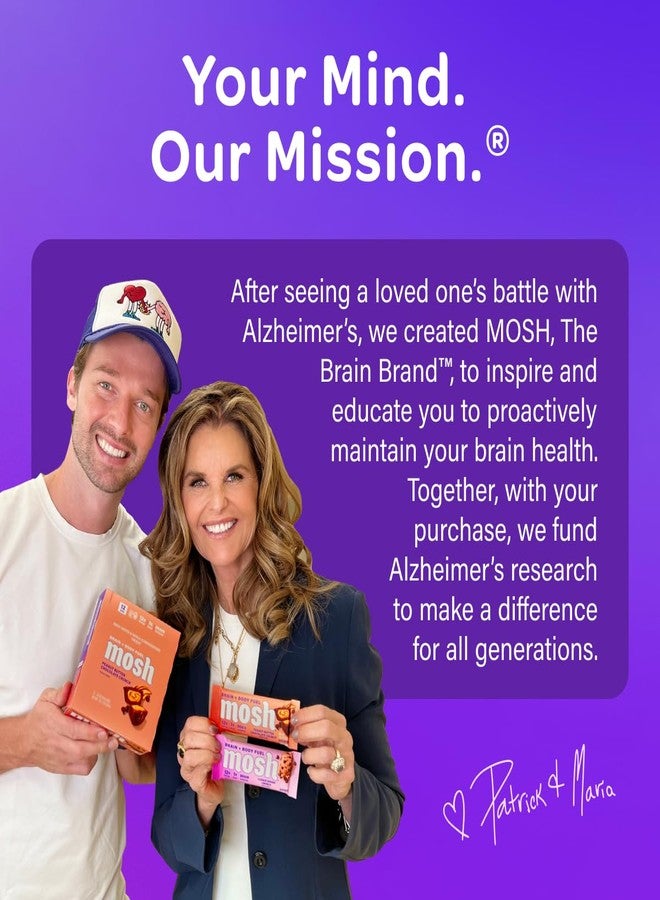 MOSH Chocolate Brownie Keto Protein Bars, High Fiber, Low Carb, Gluten Free, High Protein, Brain Healthy Snack, 12 Count - Image 5