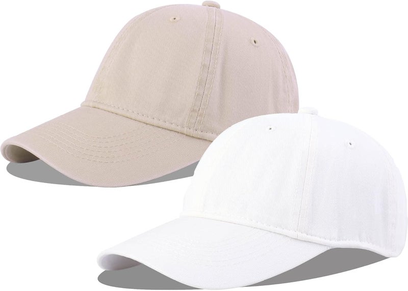 LANGZHEN Unisex Baseball Cap 100% Cotton Fits Men Women Washed Denim Adjustable Dad Hat - Image 1