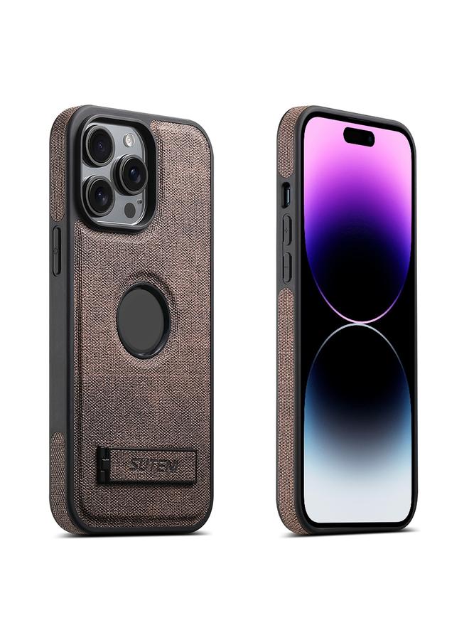 The Bros Case For iPhone 14 Pro G2 Holder Denim Leather Back MagSafe Phone Case