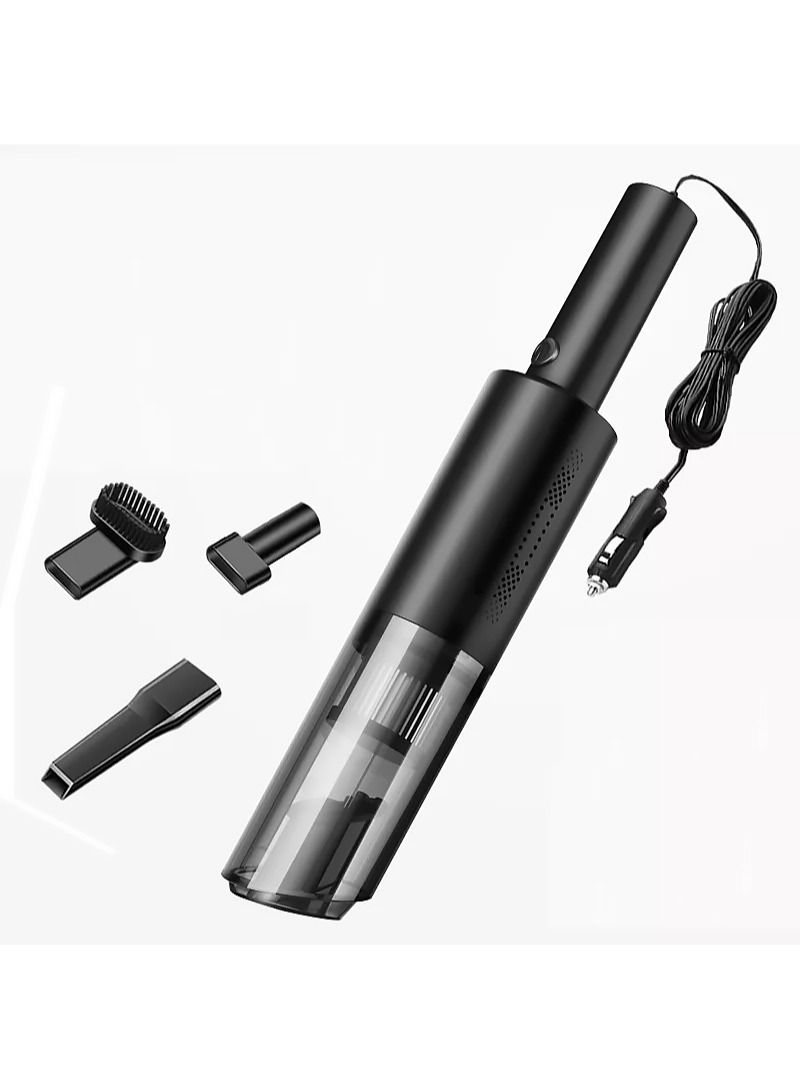 AGD Handheld Mini Vacuum Cleaner Car Cleaning Charging With Cigarette Lighter 120W Black - Image 1