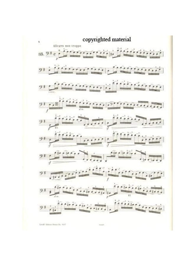 دوتزاور - دراسات المجلد 2: رقم: 35/62 لآلة التشيللو (كلينغنبرغ) بيترز - Image 3