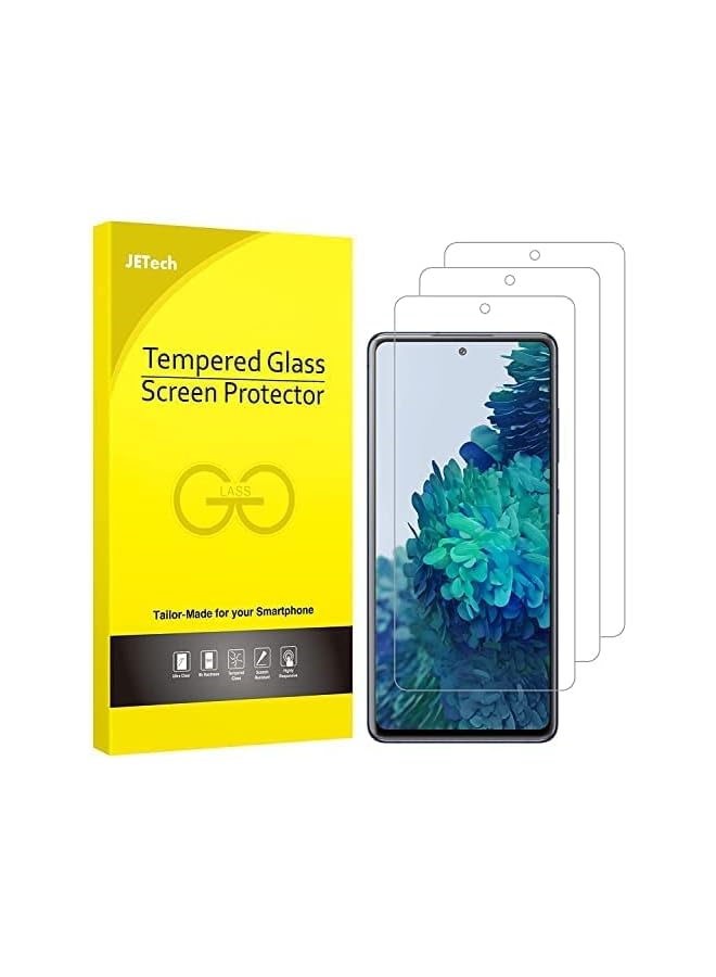Jetech Screen Protector for Samsung Galaxy S20 FE 6.5-Inch, Tempered Glass Film, 3-Pack - Image 1