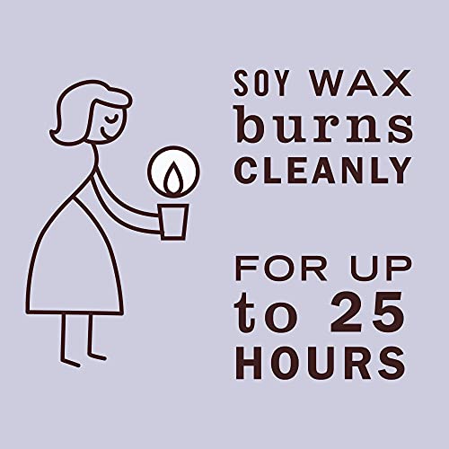 MRS. MEYER'S CLEAN DAY Soy Aromatherapy Candle, 25 Hour Burn Time, Made with Soy Wax and Essential Oils, Lavender, 4.9 oz - Image 4