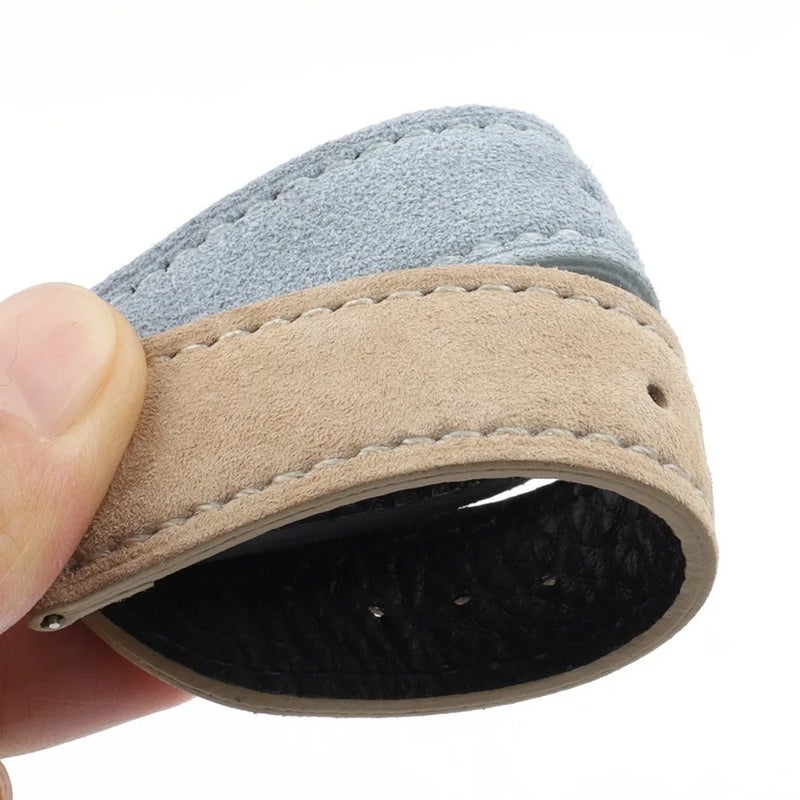 Bluejw Retro Genuine Leather Plush Replacement Watch Strap – 18mm 20mm 22mm 24mm Luxury Watch Band in Multiple Colors for Easy Strap Replacement - Image 5