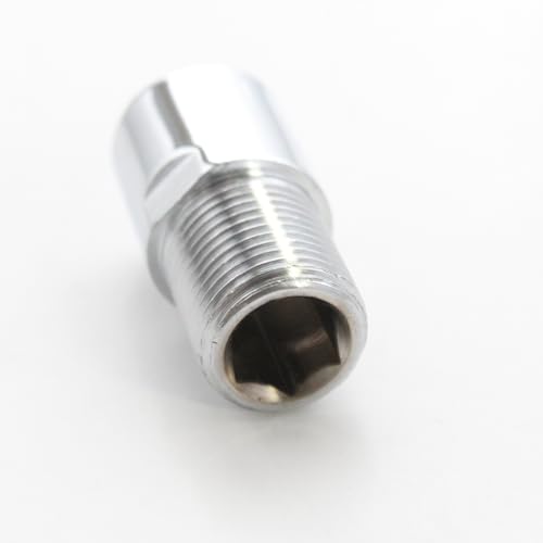 KINIK CP Brass Extension Nipple 2 Inch | 1/2 Inch Thread Chrome Finish Pipe Fitting for Plumbing | Pack of 2 - Image 3