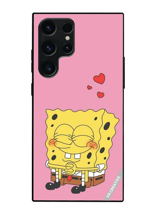 Protective Case Cover For Samsung Galaxy S25 Ultra Spongebob Design Multicolour