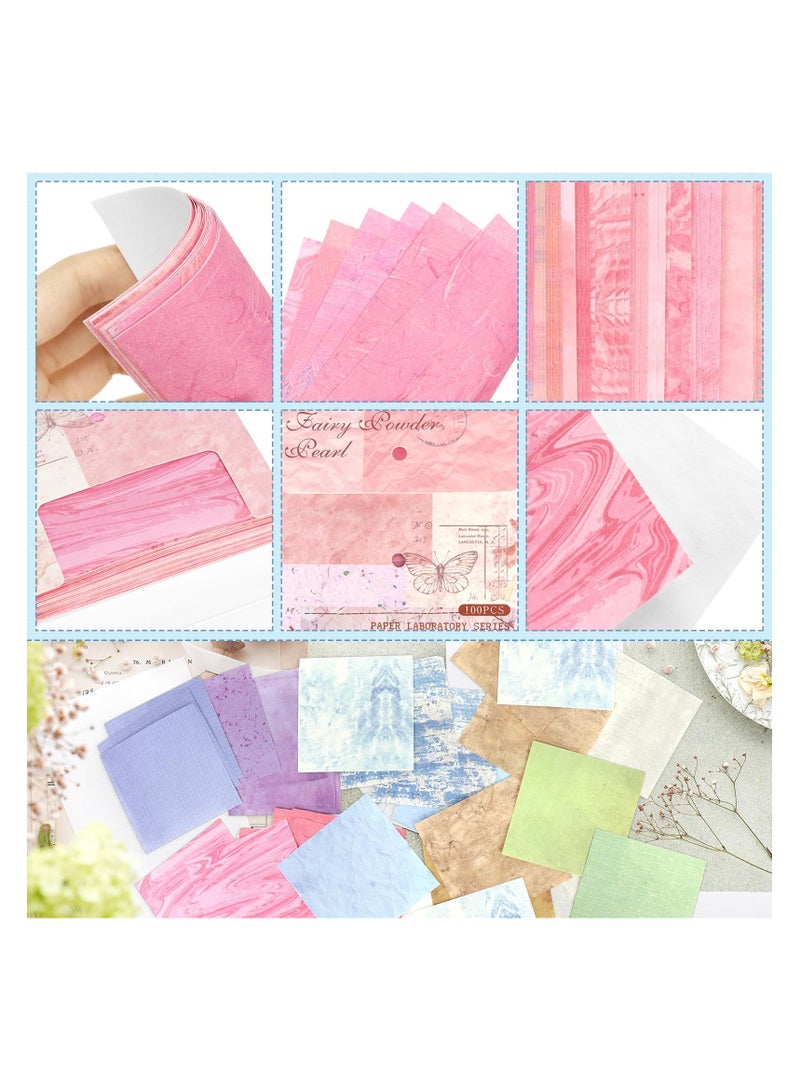 SYOSI 600 ورقة كراسة قصاصات ورقية قديمة، قصاصات ورقية ملونة، ورق زينة جمالي، ورق لتدوين الملاحظات لقصاصات الصحف، ورق قصاصات نصي لمزج الرسومات، الكتابة، والهوايات اليدوية - Image 3