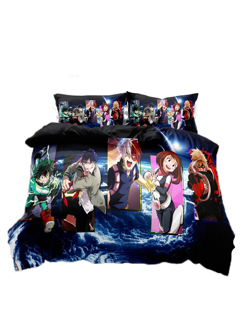 3pc creative 3d printing creative printing 1 quilt cover 2 pillowcases fashion set - Image 1