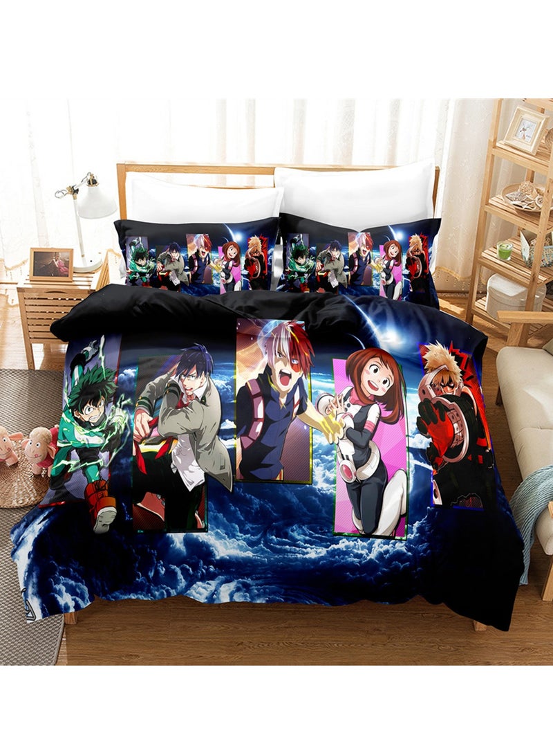 3pc creative 3d printing creative printing 1 quilt cover 2 pillowcases fashion set - Image 2