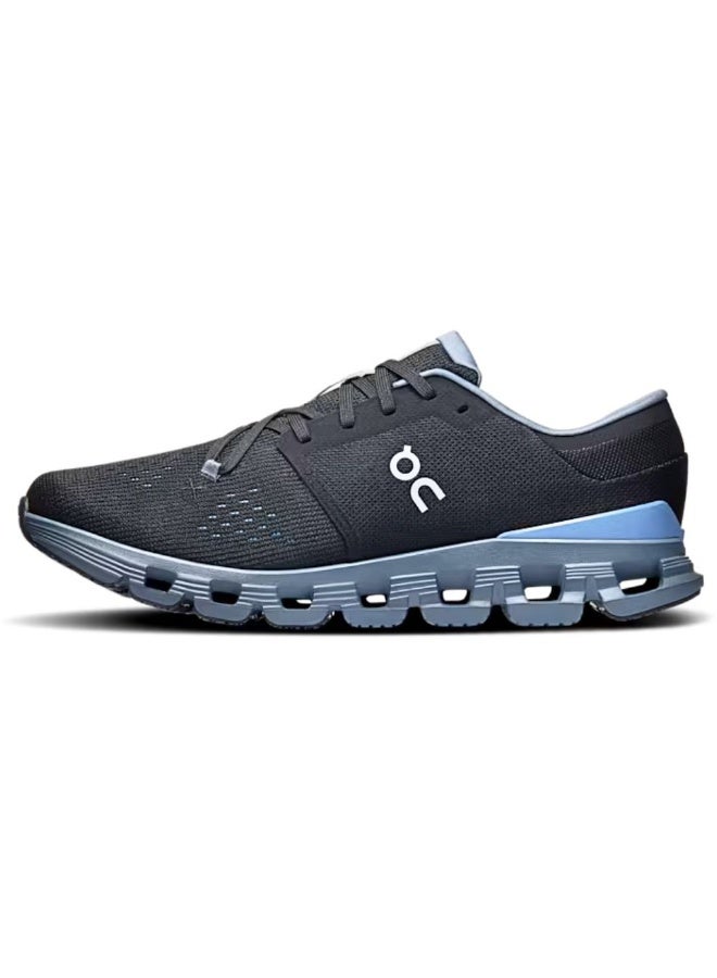 On Cloud X 4 Men’s & Women’s Performance Sneakers – Black Chambray - Image 3